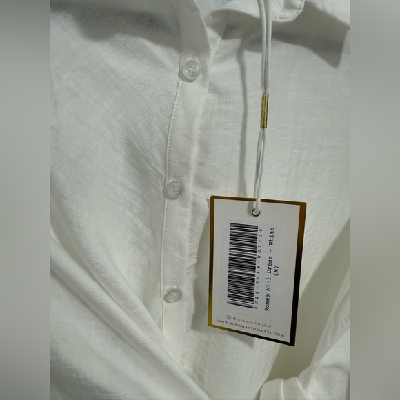 Runaway The Label Romeo Mini‎ Dress – White (Size US M/6) - Picture 8 of 10